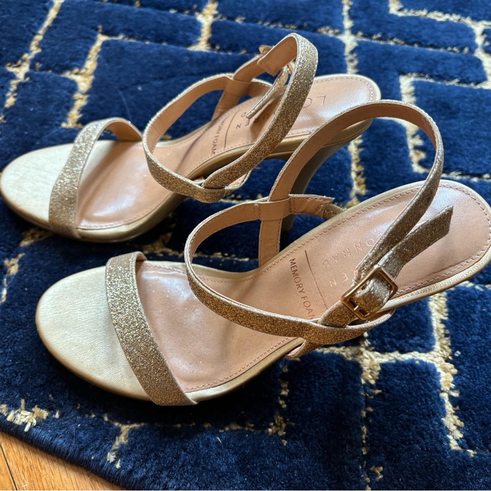 LC Lauren Conrad Memory Foam Strappy Heels